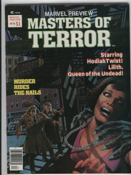 Marvel Preview #16 Masters of Terror Bronze Age Key Magazine Lilith, Queen Of The Undead FN