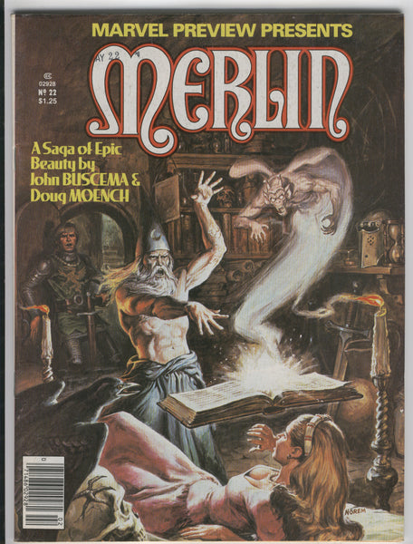 Marvel Preview #22 Merlin Bronze Age Key Magazine VGFN