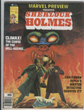 Marvel Preview #6 Sherlock Holmes and The Hound Of Hell Bronze Age Magazine FVF