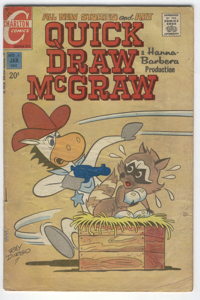 Quick Draw McGraw #8 Charlton Bronze Age Cartoon Classic VG