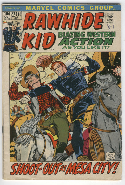 Rawhide Kid #104 Shoot Out At Mesa City! Bronze Age VG