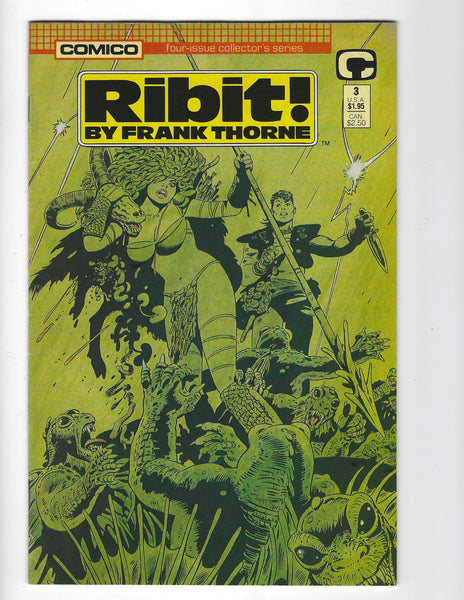 Ribit! #3 by Frank Thorne HTF Comico Mature Readers FVF