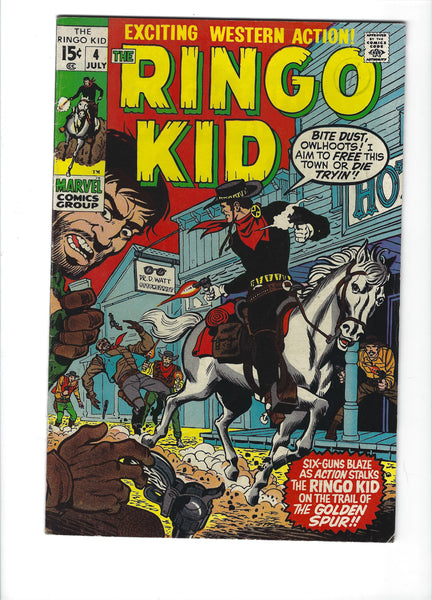 Ringo Kid #4 Sig-Guns Ablaze! Bronze Age VGFN