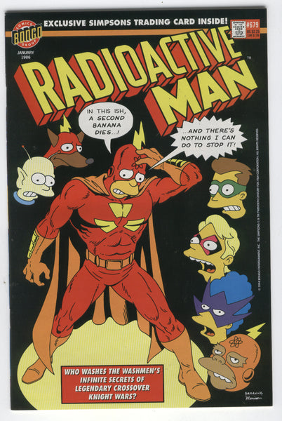 Radioactive Man #679 Who Washes The Washmen? w/ Card Promo Insert VFNM