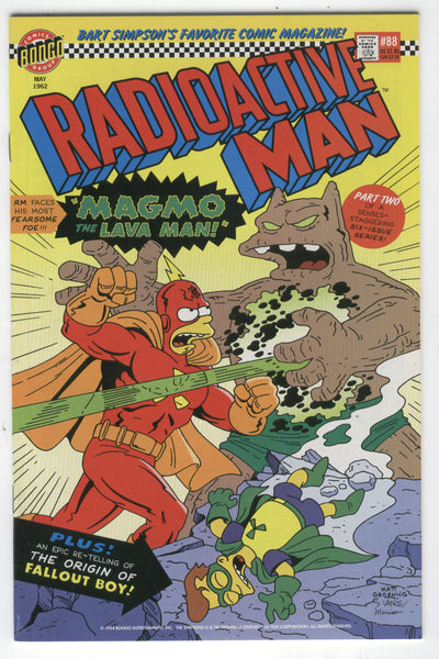 Simpsons Radioactive Man #88 Magmo The Lava Man NM