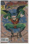 Robin #1 Foil Cover Dynamic Forces Signed Tom Grummett #149 of 7500 w/ COA