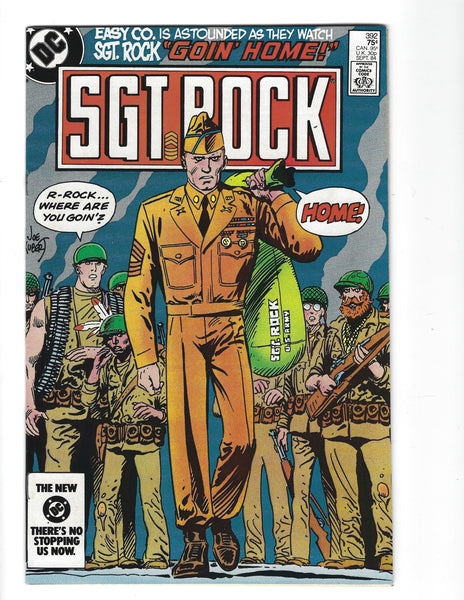 Sgt Rock #392 I'm Going Home... VF