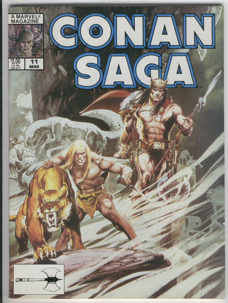 Conan Saga Magazine #11 Neal Adams Cover VF
