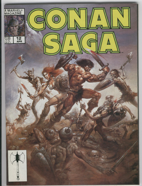 Conan Saga Magazine #12 Boris Vallejo Cover art FVF