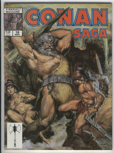 Conan Saga Magazine #19 Blood Of The Gods Norem Cover VF