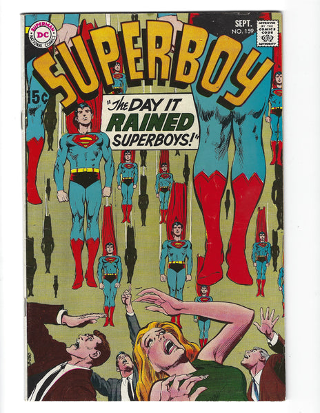 Superboy #159 The Day It Rained Superboys! Neal Adams Art Silver Age FN