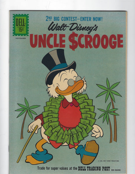 Walt Disney's Uncle Scrooge #35 HTF High Grade Dell Silver Age VF