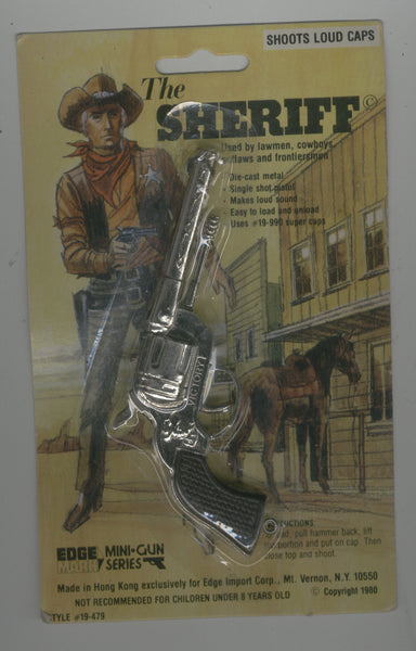 Vintage Sheriff Mini Cap 1980 Sealed On Card