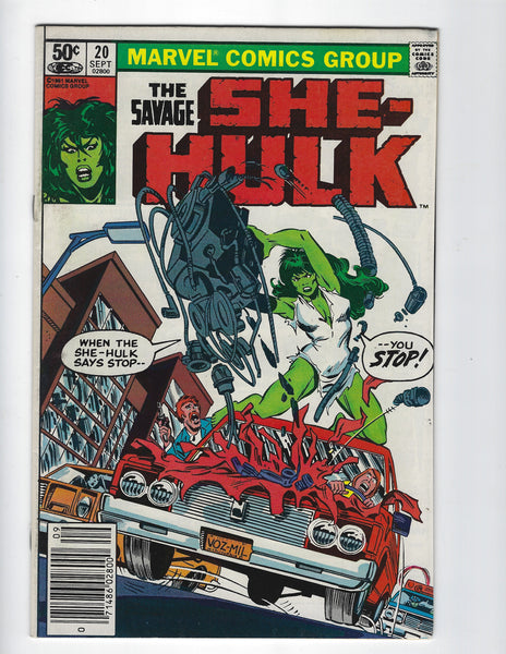 Savage She-Hulk #20 She Said Stop! First Series Newsstand Variant FVF