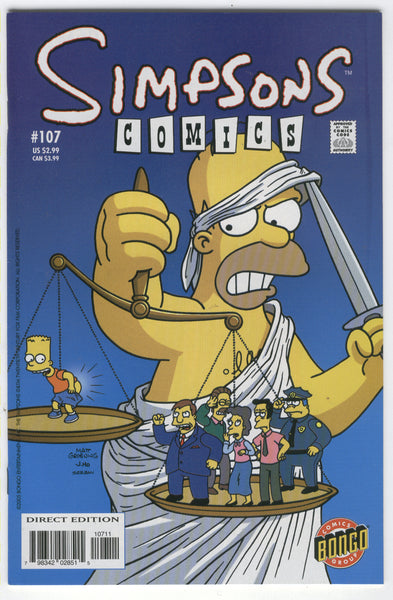 Simpsons Comics #107 Homer's Justice? NM-