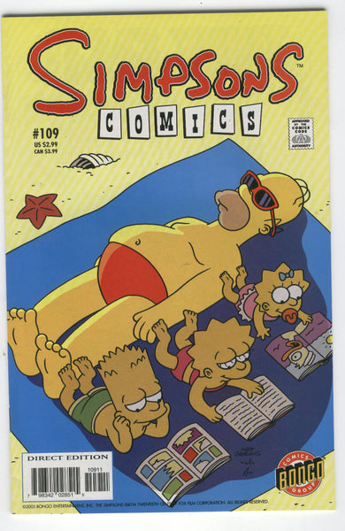 Simpsons Comics #109 Homer Hits The Beach! VFNM
