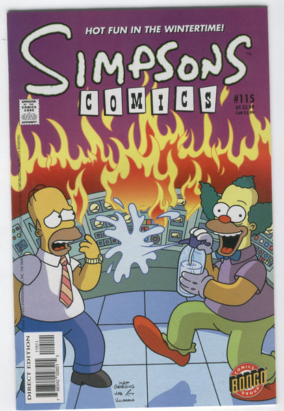 Simpsons Comics #115 Hot Fun At The Nuclear Plant! NM