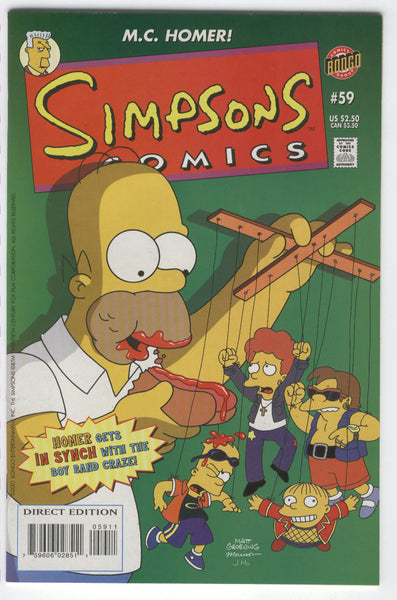 Simpsons Comics #59 Homer Joins The Band! VFNM