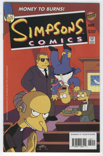 Simpsons Comics #69 Money To Burns! VFNM
