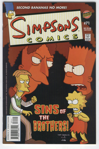 Simpsons Comics #71 Second Bananas No More! NM-