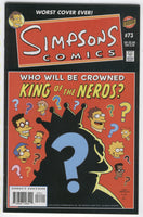 Simpsons Comics #73 King Of The Nerds? VFNM
