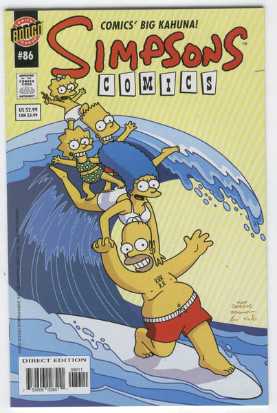 Simpsons Comics #86 The Big Kahuna! VFNM