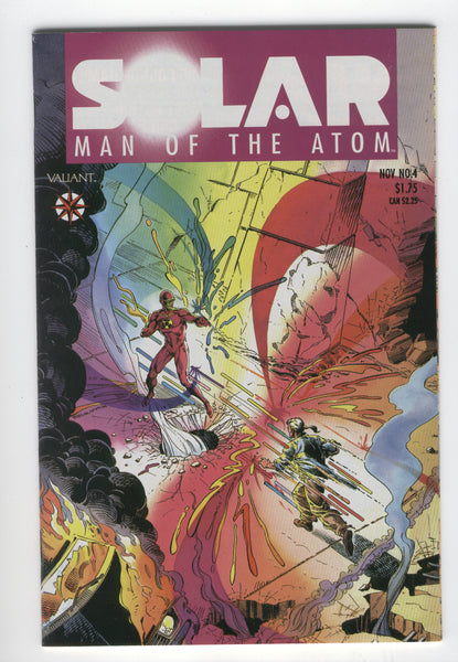 Solar Man Of The Atom #4 early Valiant Classic with Poster Insert VF