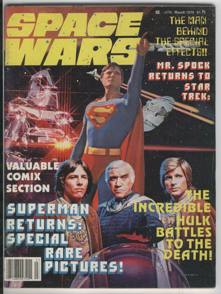 Space Wars Magazine Vol. 3 #1 Battlestar Galactica Superman 1979 VGFN