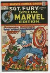 Special Marvel Edition #11 Sgt. Fury, Captain America & Bucky REPRINT FN