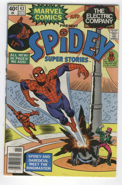 Spidey Super Stories #43 Meet The Ringmaster! HTF Bronze Age Classic FVF