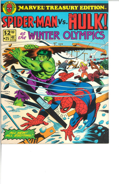 Spider-Man Vs. The Hulk At The Winter Olympics Treasury Edition #25 HTF FVF
