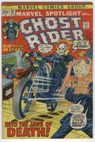 Marvel Spotlight #10 The Ghost Rider! Is He Alive Or Dead Bronze Age Key VGFN