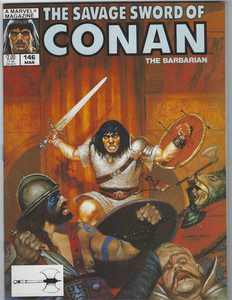 Savage Sword Of Conan #146 Newsstand Variant Blood Circus! FVF