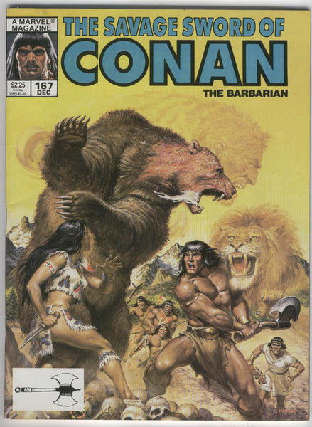 Savage Sword Of Conan #167 The Spirit Of Beast! Norem Cover VF