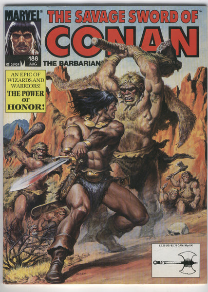Savage Sword Of Conan #188 Wizards And Warriors VF
