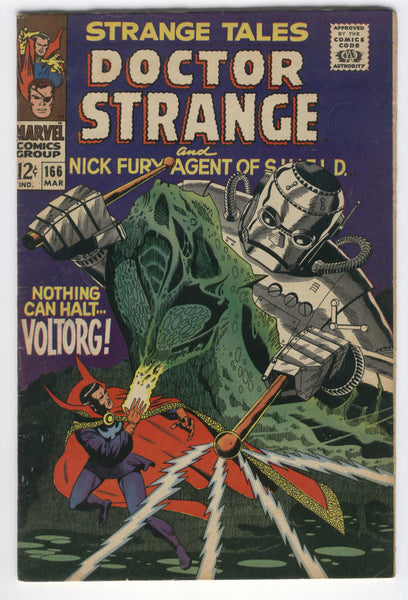 Strange Tales #166 Doctor Strange & Nick Fury Steranko Art Silver Age Key VGFN