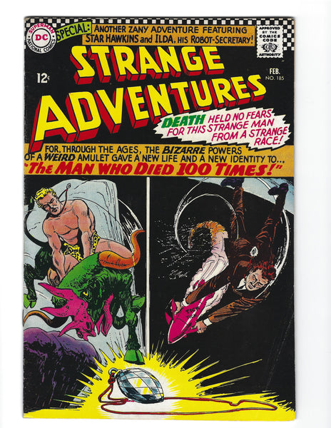 Strange Adventures #185 "The Man Who Died 100 Times! Silver Age FN
