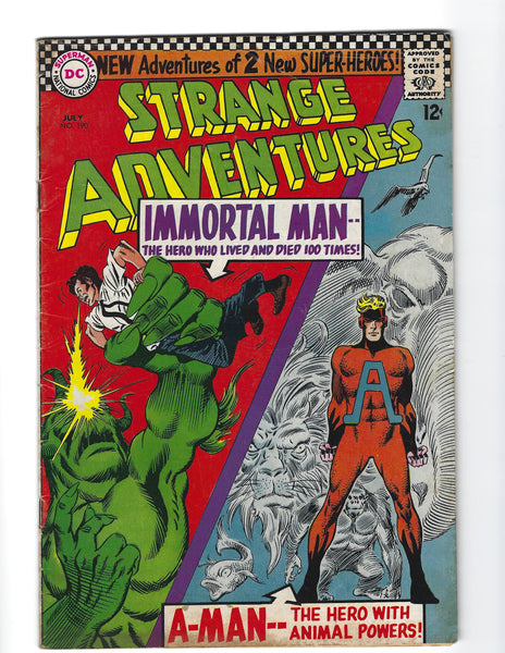 Strange Adventures #190 1st Animal Man In Costume! Silver Age Key VG