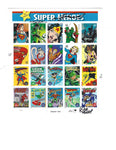 DC Comics Super Heroes Stamps USPS 2005 Unused Sheet Signed Neal Adams George Perez Joe Kubert! Unique Comic Collectible