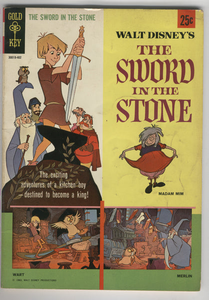 Walt Disney's The Sword In The Stone Gold Key Silver Age Key VGFN