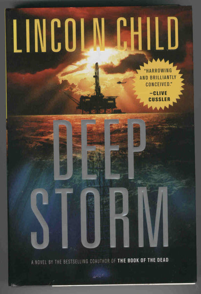 Lincoln Child Deep Storm Hardcover w/ DJ First Edition VF