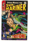 Sub-Mariner #2 Cry... Triton! The Inhumans! Silver Age Key! VG-