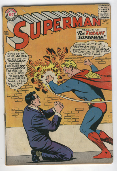 Superman #172 The Tyrant Superman! VG