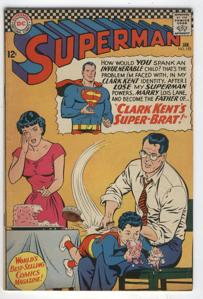 Superman #192 Clark Kent's Super-Brat Silver Age Classic FN