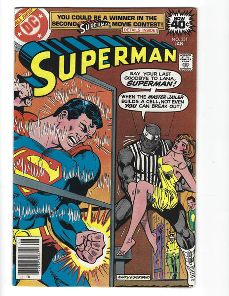 Superman #331 The Master Jailer! Bronze Age FN