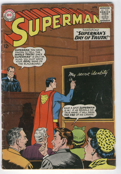 Superman #176 Superman's Day of Truth! Silver Age GD