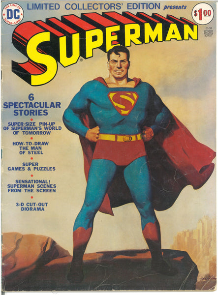 DC Limited Collectors' Edition C-31 Superman (same as a Treasury) HTF Bronze Age Over-Sized Issue VG