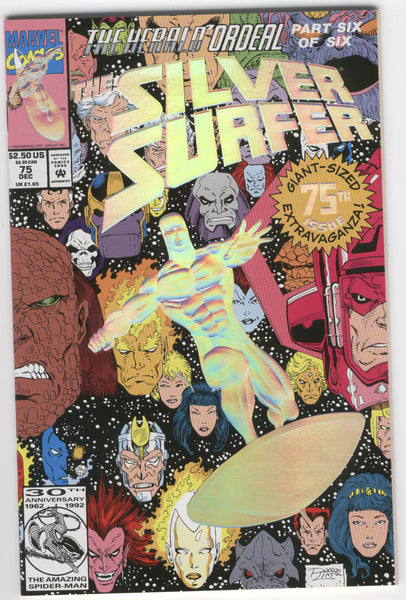 Silver Surfer #75 The Herald Ordeal Fancy Foil Cover NM