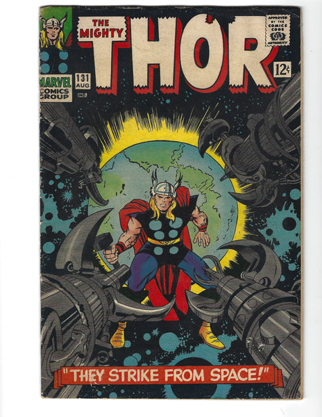 Thor #131 They Strike From Space! Silver Age Kirby Classic VGFN