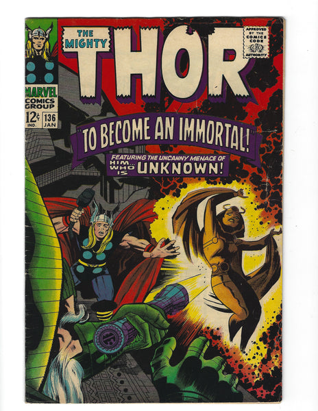 Thor #136 Second Appearance Of Sif! Silver Age Kirby Classic FN